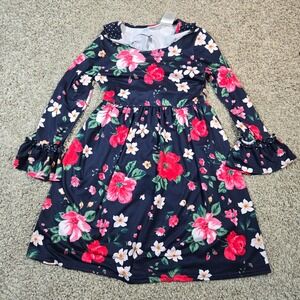 Blueberi Boulevard‎ Girls Floral Dress 8